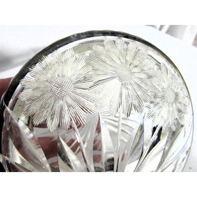 Antique Pairpoint Cut Glass Dresser Box Victorian Viscaria Pattern For Sale - Image 13 of 13