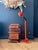 Orange lacquered metal floor lamp with adjustable arm. 1970s. In very good condition. Electrical connection checked and...