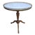Mid-Century French Mahogany Marble Top Galleried Gueridon Table For Sale
