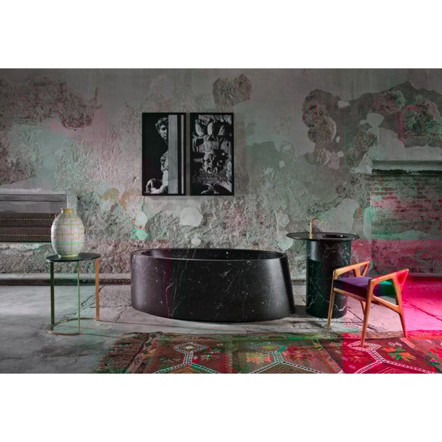 Desco "Small" Freestanding Sink Made of Marble For Sale - Image 4 of 5