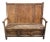Antique 18th Century English Pine Settle Bench With Storage Underneath For Sale