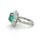 1960s 1960s Carl Bucherer, Emerald and Diamond Ballerina Ring, Size 6 For Sale - Image 5 of 5