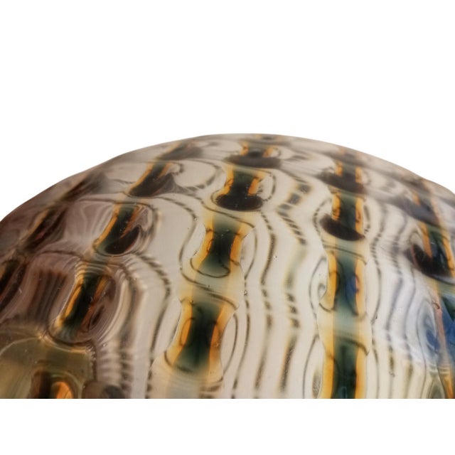 Glass Vintage Italian Round Pendant Light by Targetti Sankey, 1960s For Sale - Image 7 of 18