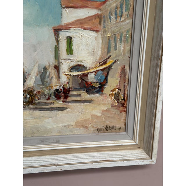Knut Norman, Venice, 1950s, Oil on Panel, Framed For Sale - Image 7 of 18