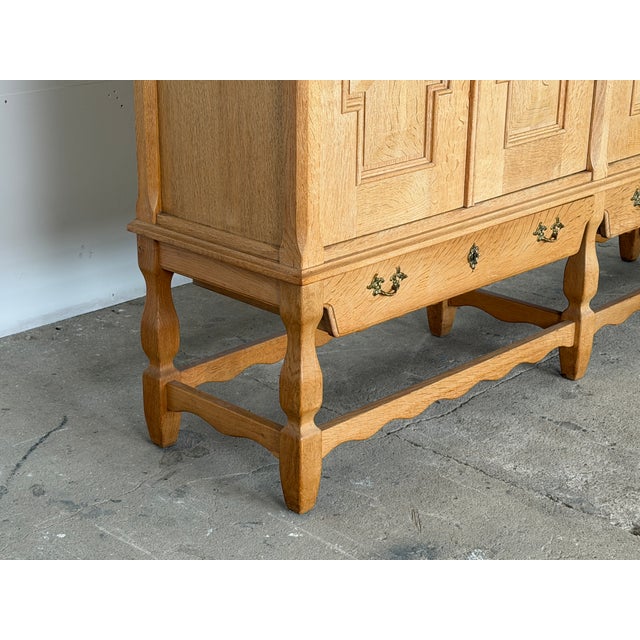 Vintage Danish Oak Sideboard by Henning Kjærnulf, 1960s For Sale - Image 16 of 17