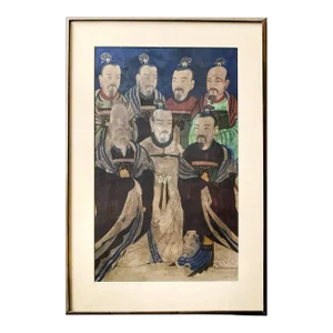 Early 20th Century Korean Folk Shamanistic Seven Stars Painting