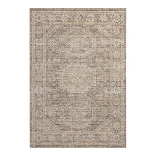 Chris Loves Julia x Loloi Ida Taupe / Multi 9'-3" x 13'-1" Area Rug For Sale