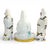 Japanese Kutani Porcelain Buddhist Triad of Kannon, 1800s For Sale - Image 3 of 13