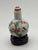 White Painted Porcelain Snuff Bottle With Red Crested Cranes and Plum Blossoms For Sale - Image 8 of 14