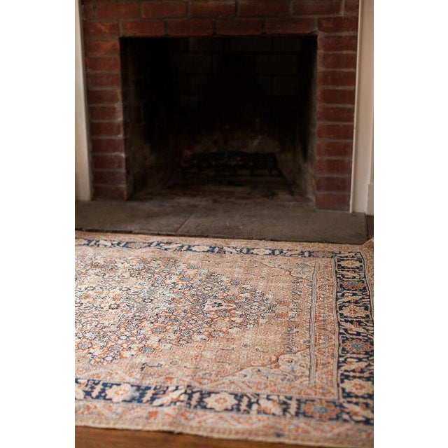 Traditional Fine Antique Tabriz Area Rug - 4'4" x 5'10" For Sale - Image 3 of 17