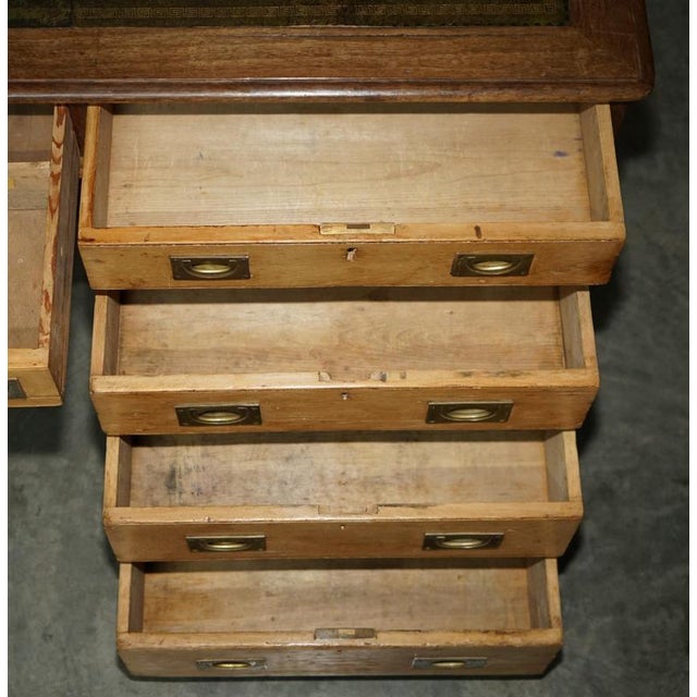 Antique London North Western Railway Station Master's Campaign Desk, 1880s For Sale - Image 17 of 18