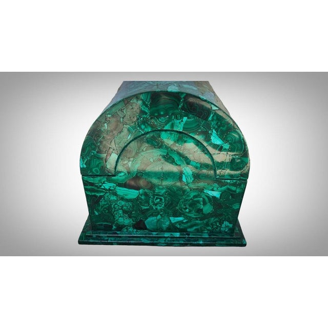 Large Vintage Malachite Box, 1940 For Sale - Image 3 of 15