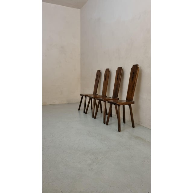 Italian Chairs by Pierre Chapo, 1960s, Set of 4 For Sale - Image 9 of 9
