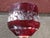 Red Bohemian Ruby Red Crystal Footed Vase For Sale - Image 8 of 9
