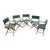 1990s Set of Five Vintage Folding Director's Chairs For Sale