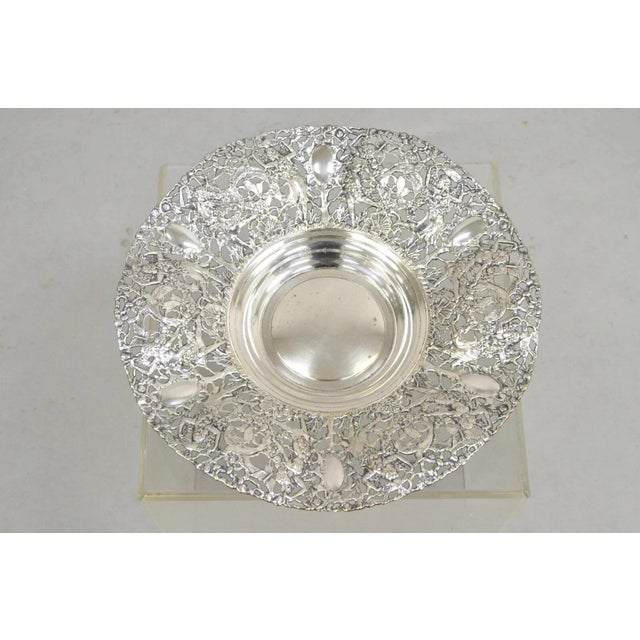 Vintage William Adams Wa Spain Silver Plated Figural Repousse Large Fruit Bowl For Sale - Image 13 of 13