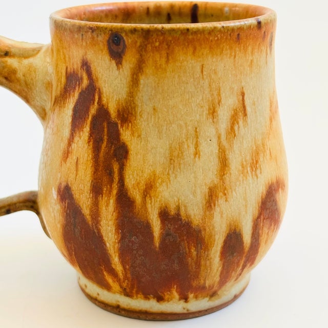 Terra Cotta Studio Pottery Mug For Sale - Image 4 of 7