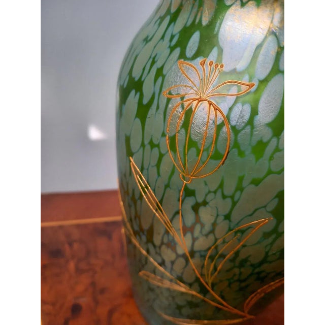 Green Papilon Vase from Lötz, 1899 For Sale - Image 3 of 7