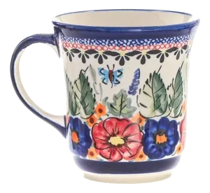 300 ml Ceramic Mug by Ceramika Boleslawiec, Set of 4