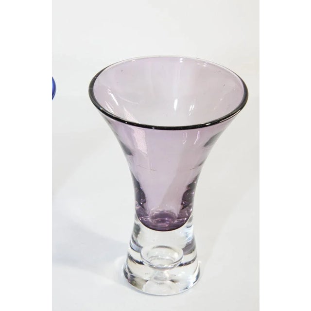 Glass Vintage Drinking Liquor Shot Glasses- Set of 4 For Sale - Image 7 of 13