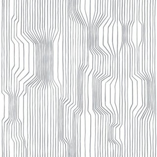 Marimekko Frekvenssi White/Cream Wallpaper For Sale