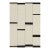 Rug & Kilim’s Contemporary Kilim, Textural White and Black Stripes, Gold Accents For Sale