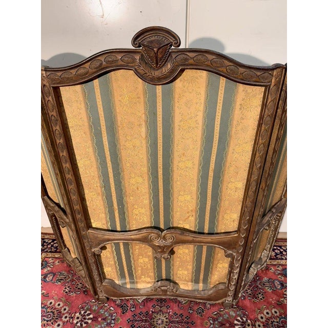 Louis XV Style Screen with 3 Panels For Sale - Image 6 of 7