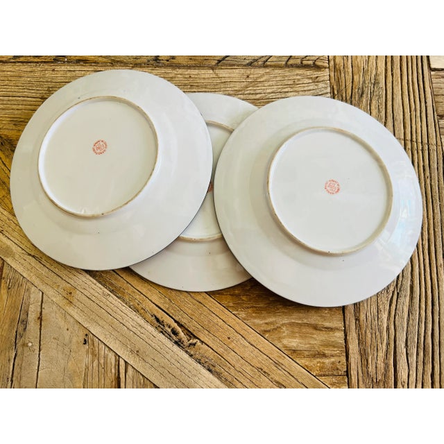 Japanese 1970s Japanese Hand-Painted Porcelain Tea Set With Plates- 6 Pieces For Sale - Image 3 of 8