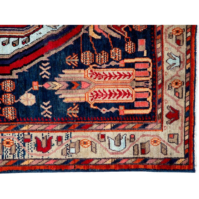 Vintage Persian Hamadan Rug 4′10″ × 6′7″ Chairish