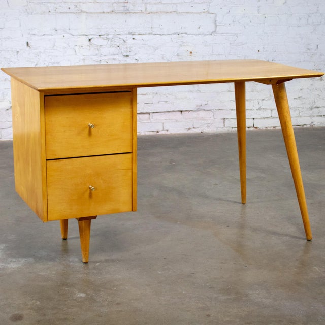 Mid-20th Century MCM Maple Student Desk #1560 Planner Group for Winchendon by Paul McCobb For Sale - Image 16 of 18