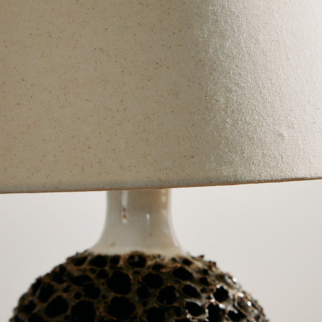 Danish Ceramic Table Lamp by Bodil Marie Nielsen, 1970s, Set of 2 For Sale - Image 4 of 12