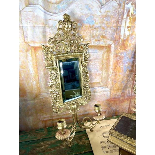 Napoleon III Wall Sconces in Gilt Bronze, Set of 2 For Sale - Image 4 of 16