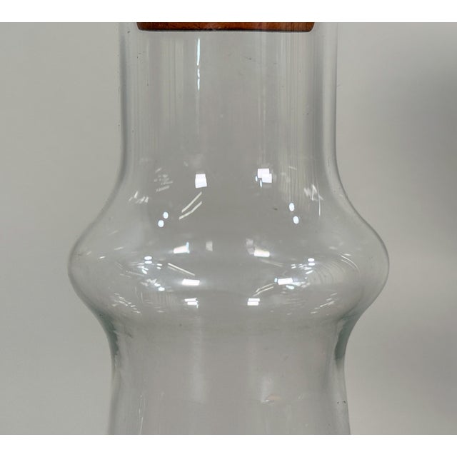 Mid-Century Modern Mid Century Danish Modern Teak and Glass Decanter Dansk JHQ Designs For Sale - Image 3 of 6