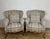 French Louis XV Style Upholstered Armchairs with Giltwood Frames, 1940, Set of 2 For Sale - Image 4 of 12