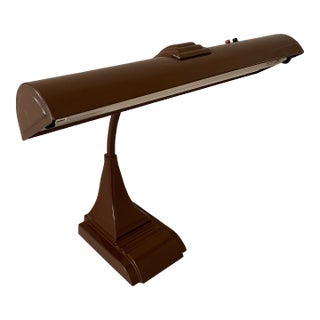 Vintage Art Deco Streamline Desk Lamp-Mad Men Aesthetic For Sale