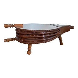 1960s Large Scale Fireplace Bellows Coffee Table For Sale