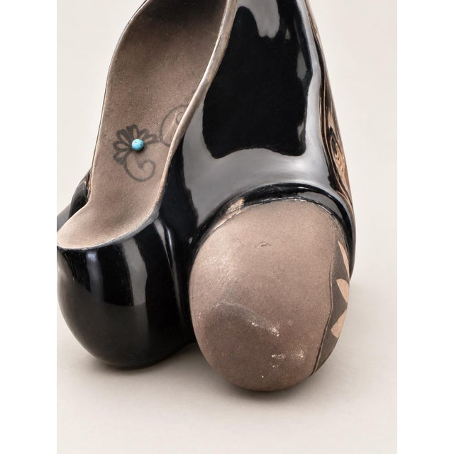 1994 Lawrence Vargas Signed Blackware Mother and Child Ceramic Sculpture For Sale In Kansas City - Image 6 of 11