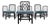 Set of Eight Chinese Chippendale Dining Chairs by Hickory Chair For Sale