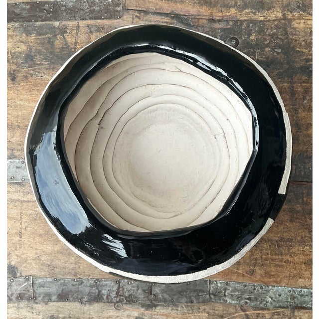 Vintage Original Studio Pottery Coil Vase For Sale - Image 4 of 12