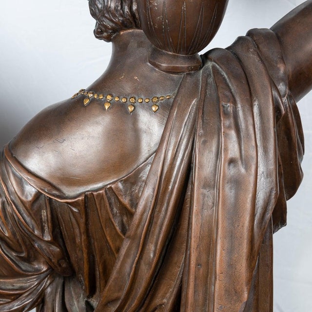 J. L. Maillet, Figurative Sculptures, Late 1800s, Bronzes, Set of 2 For Sale - Image 12 of 18