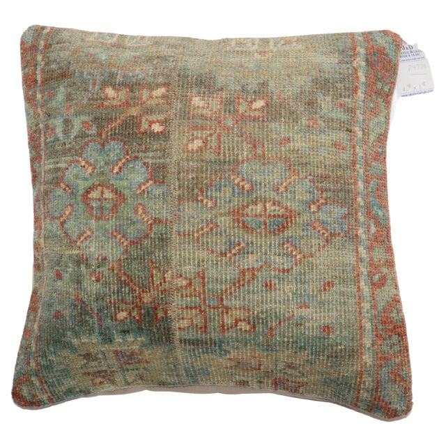 Pillow made from an early 20th-century Persian rug. Measures: 20'' x 20".