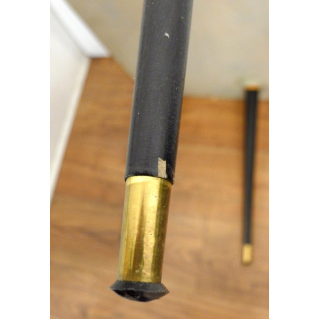 Metal Large Coffee Table with Rococo Decor and Tapered Legs, 1960s For Sale - Image 7 of 14