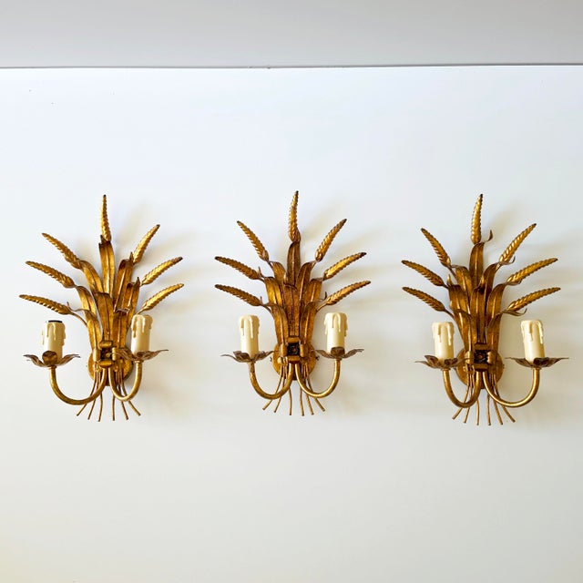 Wall Lamps in the style of Hans Kögl, Coco Chanel, France, 1970s, Set of 3 For Sale - Image 13 of 15