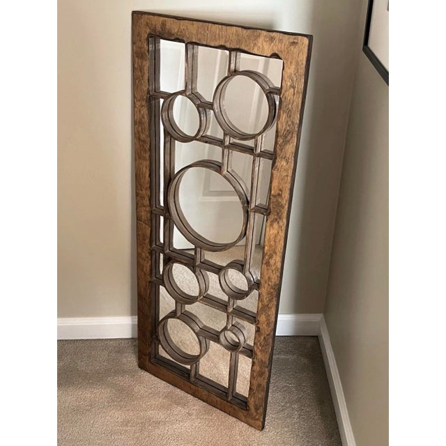 Wood Ron Pessolano (1947-2017) Signed Hand Crafted Studio Arts & Crafts Wood Frame Mirror One of a Kind For Sale - Image 7 of 12