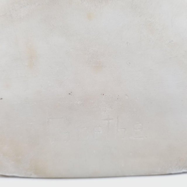 Alabaster bust of Johann Wolfgang von Goethe, the renowned German poet, prose writer, and dramatist. Created in the early...