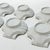 Vintage Coastal White Porcelain Scallop Shell Appetizer Dishes – Set of 6 For Sale - Image 4 of 5