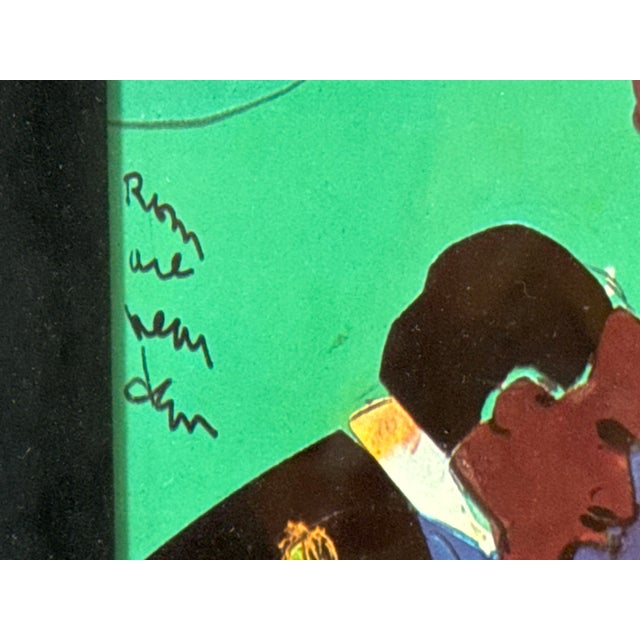 Late 20th Century Framed Romare Bearden Jazz Band Collage Print – 37x27 For Sale - Image 4 of 5