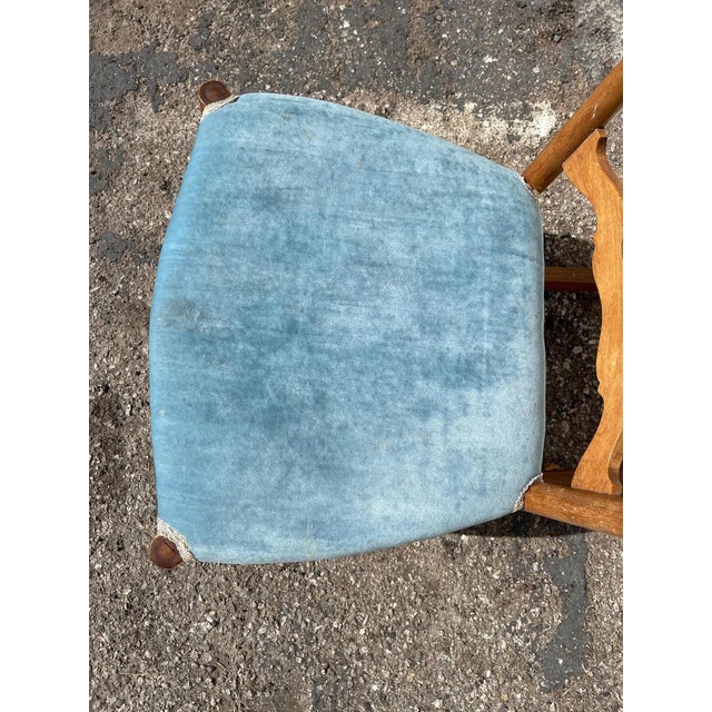 Brown Early 20th Century Antique Wood Spindle Rocking Chair For Sale - Image 8 of 9