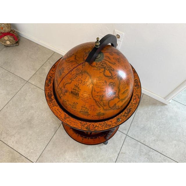 Vintage Globe Bar Cabinet, 1980s For Sale - Image 9 of 14