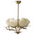 Mid-Century Modern Five-Light Ceiling Lamp with Opaline Glass Shades from Itsu, Finland, 1940s For Sale - Image 16 of 16